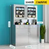 Armário de Remédios Ocidental de Aço Inoxidável 304 Armário de Remédios Médico Armário de Remédios Hospitalar Clínica de Estomatologia Armário de Vidro com Gaveta