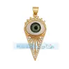L55 nuevo popular europeo y americano Ojo de Diablo amuleto de la suerte ojo circón joyería creativa DIY