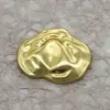 Diseño de Nube Superficie Irregular con Hoyuelos Botones Metálicos Versátil Suéter Abrigo Chaqueta Botones Dobles Cosidos a Mano Botones Decorativos