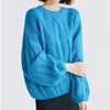 Suéter de punto trenzado estilo coreano nuevo para otoño/invierno 2026, corte holgado, adelgazante, top de suéter liso para mujer