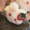 Horquilla de peluche de conejo glutinoso súper linda de otoño e invierno, tocado de anillo para el cabello con cola de caballo de niña dulce coreana para mujer