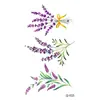 Nuevas pegatinas de tatuaje de flores pequeñas y frescas, pegatinas de tatuaje impermeables, se pueden configurar para mapa, directo de fábrica, nuevo, venta al por mayor