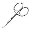 Cabeça redonda nariz cabelo pequena tesoura aparador aço inoxidável manual não machuca a cavidade nasal lavável beleza sobrancelha beleza maquiagem cílios