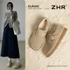 Zapatos Birkenstock Cálidos con Forro de Polar Otoño e Invierno Nuevos Zapatos Deportivos Casuales de Terciopelo Fino Pantuflas Birkenstock Perezosas para Ponerse con una Sola Pierna para Mujer