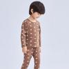 Conjunto Térmico de Otoño e Invierno Ropa Interior Infantil Categoría a Ropa de Otoño para Niños y Niñas Ropa para el Hogar para Bebés Pijama para Bebé Algodón Puro