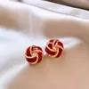 Pendientes de Caballo Rojo para Mujer 2026, Pendientes Populares de Lujo Ligero de Alta Gama, Tachuelas Festivas y Alegres