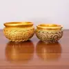 Lingote de Latón Recipiente del Tesoro Propicio para la Acumulación de Riqueza, Tarro de Almacenamiento de Arroz para Apertura, Sala de Estar, Tienda, Decoración del Hogar Recipiente de Arroz