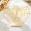 Calcinhas Femininas Sem Costura de Cintura Média, Estilo Desejo Puro, Renda Sexy com Acabamento em Cetim, Forro de Seda Amora, Respiráveis, Levantam o Bumbum
