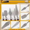 Pintura al Óleo Gouache Espátula 5 Piezas Acrílico Pigmento para Pintura al Óleo Cuchillo Raspador Cuchillo para Pintura al Óleo