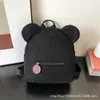 Mochila Acolchoada Bolsa Feminina Outono e Inverno Nova Estilo K Ins Super Popular Fofa Mochila com Orelhas de Urso Bolsa para Família de Meninas