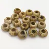 14x 8mm apertura 5mm piedra natural cuenta de un solo agujero accesorios para joyería Cristal en polvo Ojo de Tigre fábrica directa AliExpress más vendido