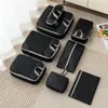 Set de cinco piezas de malla de bolsas de almacenamiento de viaje compresibles, organizador de equipaje, bolsa portátil para empacar ropa para viajes de negocios y viajes