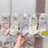 Meias Novas de Outono e Inverno Mian Kao para Mulheres Meia-Calça Meio da Panturrilha Meias de Desenho Animado para Mulheres Estilo Japonês Estilo College Estilo Coreano Meias de Algodão para Estudantes