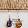 Collar Colgante Irregular Hueco Degradado para Mujer, Diseño Único, Cadena Larga para Suéter, Accesorio de Moda Versátil