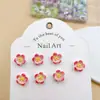 Decoración de Manicura de Resina Flores Estéreo Joyería para Uñas DIY Pendientes Funda de Teléfono Móvil Accesorios para Uñas Portátiles