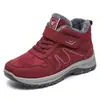 Zapatos de algodón invierno más terciopelo engrosado estilo pareja botas de algodón transfronterizo TEMU talla grande cálido protección contra el frío velcro botas de nieve