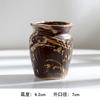 Mini Pote Simples para Polegar Vaso de Flores Carnudo Vaso de Cerâmica Simples Pote Queimado Pintado à Mão Esmalte de Fluxo Rachadura de Gelo Vaso de Flores Pequeno