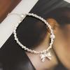 Pulsera de Perlas Naturales con Lazo de Diseño Nicho Estilo Coreano para Mujer Moda Simple Elegante Combinable Pulsera de Alta Gama Moderna