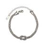 Collar Geométrico Anudado Cruz de Estilo Coreano Ins para Mujer, Diseño Nicho Acero Titanio Chapado en Oro Joyería Inoxidable