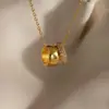 Colar transfronteiriço novo em aço titânio não desbota feminino moda personalidade simples corrente clavícula mais vendida joias atacado