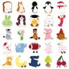 50 pegatinas de graffiti Jellycat pintadas a mano personalizadas de dibujos animados transfronterizos para niños, creativas y decorativas para teléfono móvil y vaso de agua