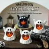 Decoraciones de Halloween Linterna de Calabaza Pequeños Regalos para Niños Velas Luminosas Adornos DIY Atrezzo para Escena de Ambiente