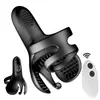 Control Remoto Inalámbrico Z50App Anillo Doble de Huevo Anillo de Esperma para Hombres, Anillo Vibratorio Calefactor para Retraso del Pene y Bloqueo de Esperma