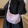 Bolsa Sacola Feminina 2026 Novo Estilo Bolsa Feminina Leve Transversal Lona Versátil para o Dia a Dia Bolsa de Ombro Único