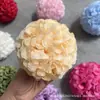 Flor de Crisantemo de Bola de Terciopelo de Nieve de Cabeza Única Decoración de Arco de Flores de Plomo para Techo de Auditorio de Bodas Flor Artificial Flor de Simulación de Boda Bola de Cebolla