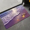 Tapete de chão moderno de diatomita para banheiro, absorvente de água, secagem rápida, resistente ao desgaste, fácil de manter, tapete de banheiro resistente a mofo
