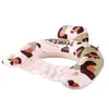 Cama Inflável Popular Transfronteiriça de PVC com Alças, Cama Inflável Flutuante Aquática Estampa de Leopardo