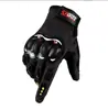 Luvas de Motocicleta com Casco Protetor para Proteger as Articulações, Esportes ao Ar Livre Respiráveis Antiderrapantes Dedo Longo Tela Sensível ao Toque Luvas de Equitação