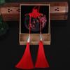 Bolsita Colgante Bordada del Festival del Bote del Dragón del Año del Caballo, Regalo de Estilo Tradicional, Bolsa Hanfu, Borla para Coche de Flor de Ciruelo Rosa Bolsa Vacía
