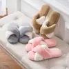 Nuevas zapatillas de algodón abiertas de invierno tipo Mao Mao para mujer, pareja, hogar, antideslizantes, cálidas, zapatillas de casa para hombre, fabricantes, venta al por mayor