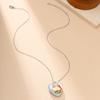 Yunjin Transfronterizo Moda Caliente Europea y Americana Colgante de Cristal en Forma de Corazón Simple Lindo Serie de Gatos Collar para Mujer