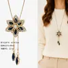 Cadena para Suéter de Collar Largo Geométrico, Accesorio de Lujo de Alta Gama, Versátil y de Moda, Colgante de Perla para Otoño e Invierno