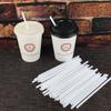 Pajita desechable de embalaje individual independiente jugo leche té bebida leche de soya transparente de un solo extremo color envío gratis