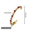 Pulsera de Piedra Blanca para Mujer, Sencilla y Elegante, Versátil Pulsera Abierta de Acero Inoxidable, Pulsera Fina Abierta de Acero Inoxidable
