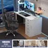 Mesa de Computador para Quarto de Menina, Mesa de Trabalho para Uso Doméstico, Mesa Gamer Branca, Mesa Simples Moderna, Mesa Estilo Creme
