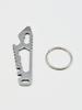Llavero con clip para llaves de bolsillo colgante multifuncional para exteriores, miniherramienta EDC, abridor de botellas, llave hexagonal