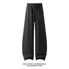 Calças Casuais American High Street Scimitar Masculinas Outono Marca Tendência Soltas Esportivas Calças de Moletom Pesadas Caimento Reto Calças Compridas