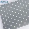 Tecido de algodão com estampa de linho tecido para saias toalha de mesa forro de bolsa de maquiagem bolsa calças tecido com estampa de ondas azul e branco