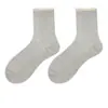 Calcetines Artísticos para Mujer Estilo Coreano Estilo Mori Encaje Hueco JK Estilo Japonés Universitario Calcetines de Felpa de Doble Uso Calcetines para Mujer Británicos