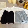 Calças infantis de verão estilo coreano cor sólida casual ao ar livre para todos os jogos leggings de cinco pontos para meninas finas roupas externas calças de equitação esportivas