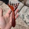 Pente de massagem pente de massagem de sândalo verde pente de sândalo dente largo pente de massagem de dente fino pente de massagem cabelo pele pescoço sândalo pente de massagem