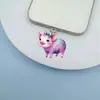 Adornos Colgantes Decorativos, Tapón Antipolvo para Teléfono Móvil, Tipo-C 2D Acrílico con Forma de Gato Lindo Pieza Plana de Interfaz