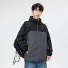 Nueva chaqueta para hombre 12023, otoño e invierno, estilo coreano, moderna, holgada, con capucha, ropa de trabajo, abrigo para hombre, ropa para hombre