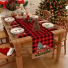 Conjunto de Toalha de Mesa Novo Transfronteiriço Decoração de Mesa para Feriado de Natal Conjunto de Bandeira de Mesa Jogos Americanos Bandeira de Mesa 2026 Amazon