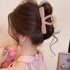 Início da primavera Jelly-feeling Bow Grab Clip Feminino 2025 Novo High-end Shark Clip Hairpin Back Head Clip Acessórios para cabelo