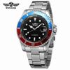 Relógio mecânico automático vencedor masculino fashion lazer water ghost